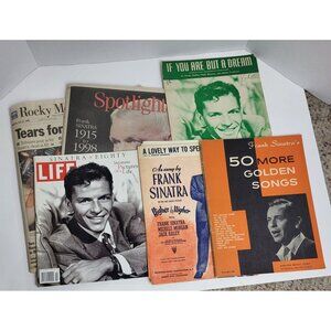 Frank Sinatra Memorabilia Lot: Magazines, Songbooks, Sheet Music, Newspaper Vint